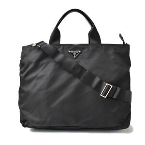 Prada VELA shoulder bag tote nylon black